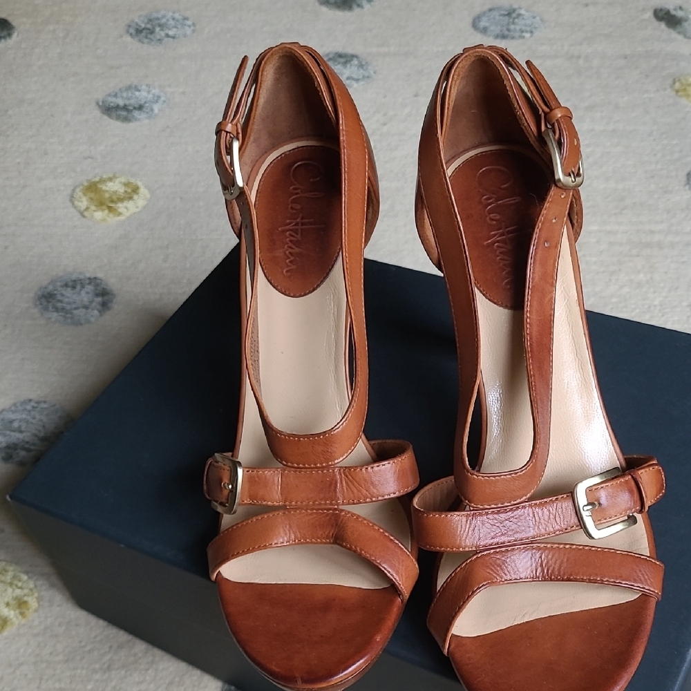Cole Haan Women's Brown Leather Sandals
